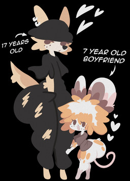 adolescent age_difference anthro big_butt black_background black_bottomwear black_clothing black_pants black_shirt black_topwear bottomless bottomwear brown_clothing brown_shirt brown_topwear butt cheek_tuft clothed clothed_anthro clothed_male clothing duo ear_piercing ear_ring facial_tuft femboy fluffy fluffy_hair freckled_face freckles fur hair heart_symbol holding_leg huge_butt larger_male looking_at_viewer male male/male male_anthro markings orange_body orange_fur pants piercing ring_piercing shirt shota simple_background size_difference smaller_male spots spotted_arms spotted_body spotted_butt spotted_fur spotted_legs spotted_thighs stated_age stated_young tail text thick_thighs topwear tuft white_body white_fur yellow_body yellow_fur young young_anthro young_male julylafearata merry_noel canid canine canis domestic_dog herding_dog mammal mouse murid murine pastoral_dog rodent welsh_corgi 2026 absurd_res digital_media_(artwork) english_text hi_res