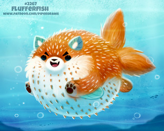 ambiguous_gender black_eyes bubble feral fur humor open_mouth orange_body orange_fur pawpads pun solo underwater visual_pun water white_body white_fur piper_thibodeau aquatic canid canine fish fox hybrid mammal pufferfish red_fox tetraodontiform true_fox digital_media_(artwork) digital_painting_(artwork) painting_(artwork)