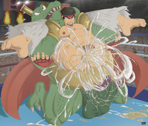 abdominal_bulge abs after_anal anal anal_penetration anthro anthro_dominating_human anus balls belly big_balls big_belly big_muscles big_nipples big_pecs big_penis bodily_fluids butt carrying_another carrying_partner cum cum_everywhere cum_in_ass cum_inflation cum_inside cum_on_belly cum_on_body cum_on_butt cum_on_penis cumshot deep_penetration dominant dominant_anthro dominant_male duo ejaculation erect_nipples erection excessive_cum excessive_genital_fluids excessive_urine full_nelson gaping gaping_anus genital_fluids genitals glans green_body holding_partner huge_balls huge_muscles huge_penis human_on_anthro inflation interspecies larger_anthro larger_dom larger_male leaking_cum male male/male messy muscular muscular_male navel nipples nude orgasm pecs peeing penetration penile penile_penetration penis penis_in_ass pull_out sex simultaneous_orgasms size_difference smaller_human smaller_male submissive submissive_human submissive_male urine urine_in_ass vein veiny_penis watersports jundraws capcom donkey_kong_(series) nintendo street_fighter super_smash_bros. king_k._rool ryu_(street_fighter) crocodile crocodilian human kremling mammal reptile scalie crossover hi_res