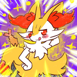 :3 ambiguous_anthro ambiguous_gender anthro biped blush dipstick_tail focus_lines food front_view hand_behind_head hand_on_hip looking_at_viewer markings narrowed_eyes object_in_tail pose shrimp_(food) snout solo sparkles standing tail tail_markings tongue tongue_out annyui0611 nintendo pokemon braixen canid generation_6_pokemon mammal pokemon_(species) 1:1 2022 digital_drawing_(artwork) digital_media_(artwork) half-length_portrait hi_res japanese_description portrait translated_description