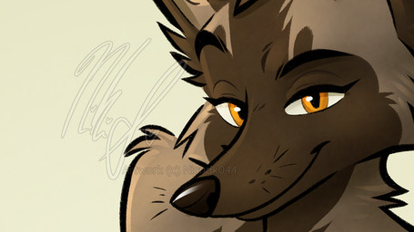 anthro female solo nicnak044 andrea_haight canid canine canis fox mammal red_fox silver_fox true_fox 16:9 2022 cropped preview widescreen