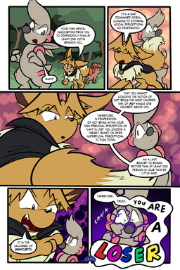 5_panel_comic ambiguous_gender biped black_cape black_clothing black_eyes black_nose black_text blue_text brown_body brown_eyes brown_fur cape clothing day dialogue eyebrows eyelashes eyes_closed feral fingers fluffy fluffy_tail fur grass green_text grey_eyes group hair looking_at_another looking_back mouth_closed multi_tail neck_tuft open_mouth outside page_number paws plant pupils purple_text quadruped question_mark red_text sharp_teeth shrub sound_effects speech_bubble standing tail talking_to_another teeth text tongue toony translucent translucent_hair tree trio tuft walking white_pupils white_sclera white_text yellow_text virmir nintendo pokemon pokemon_mystery_dungeon spike_chunsoft virmir_(character) eevee generation_1_pokemon generation_5_pokemon pokemon_(species) timburr vulpix 2025 2:3 absurd_res comic english_text hi_res signature