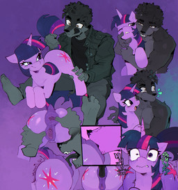 anal animal_genitalia animal_vulva anthro anus barefoot biped black_body black_fur black_nose clothing duo equine_anus equine_genitalia equine_vulva feet female feral fingers fur genitals hair horn looking_pleasured male male/female male_rimming male_rimming_female open_mouth oral purple_body purple_eyes quadruped rimming rimming_female sex sound_effects teeth tongue vulva goonie-san friendship_is_magic hasbro my_little_pony goon_(goonie_san) twilight_sparkle_(mlp) canid canine canis domestic_dog equid equine horse mammal pony hi_res