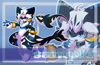 anthro anthro_focus big_eyes biped black_body black_fur blue_body blue_eyes blue_fur cute_fangs duo fangs fur kemono male slim_anthro slim_male solo_focus teeth white_body white_fur hlg7777 aquatic fish furred_shark shark 2020 absurd_res hi_res