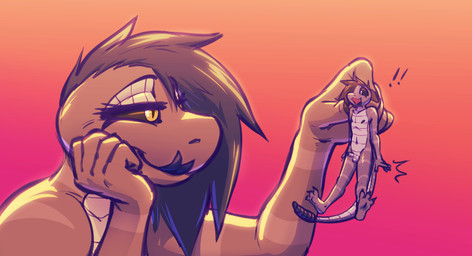 anthro balls belly duo exclamation_point extreme_size_difference feet foreskin genitals hair micro nude penis rattle_(anatomy) size_difference tongue tongue_out atrolux conditional_dnp amon_(atrolux) kyra_(atrolux) reptile scalie snake 2025 gynomorph_(lore) incest_(lore) mother_(lore) mother_and_child_(lore) mother_and_son_(lore) parent_(lore) parent_and_child_(lore) parent_and_son_(lore) son_(lore)