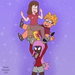 female group male male/female muscular not_furry princess royalty hatakeclarissarts cartoon_network ok_k.o.!_let's_be_heroes steven_universe jane_(steven_universe) koala_princess ronaldo_fryman human humanoid koala mammal marsupial vombatiform 1:1 crossover digital_drawing_(artwork) digital_media_(artwork)