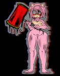 angry anthro blush breasts dirty embarrassed female genitals hair hammer pink_body pink_hair pussy solo tools ima_thing sega sonic_the_hedgehog_(series) amy_rose eulipotyphlan hedgehog mammal alpha_channel hi_res