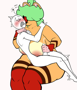 anthro big_breasts blush bodily_fluids breasts cuddling cum curvy_figure duo ejaculation female genital_fluids genitals hair hair_over_eye handjob kissing kissing_cheek male male/female nipples orgasm orgasm_face overweight overweight_anthro overweight_female penile penis sex shaking shaking_legs shaking_orgasm size_difference skinny_humanoid skinny_male thick_thighs wide_hips y/n hennessy-the-rat hennessy_(hennessy-the-rat) humanoid mammal murid murine rat rodent 2025 absurd_res hi_res