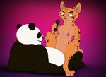 absurd_res anthro bear breasts cowgirl_position dreamworks duo electronics felid feline female from_front_position giant_panda hi_res ilovejudyhopps jaguar kung_fu_panda male male/female mammal master_po_ping microphone nipples nude on_bottom on_top pantherine queen_zuma sex smile