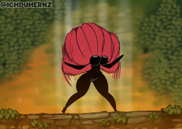 anthro areola big_breasts biped black_body breasts clothed clothing female genitals hidden_buxom monotone_body nipples no_pupils raised_clothing red_clothing solo thick_thighs updraft upskirt vulva wardrobe_malfunction white_head wide_hips ichduhernz hollow_knight:_silksong hollow_knight_(franchise) team_cherry hornet_(hollow_knight) marilyn_monroe arthropod 2025 2d_animation animated frame_by_frame short_playtime sound video