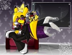 anthro clothing duo eyewear fur glasses hat headgear headwear male pokemorph solo_focus tail trollface yellow_body yellow_fur lilchu nintendo pokemon fan_character lilchu_(character) generation_1_pokemon mammal pikachu pokemon_(species) rodent digital_media_(artwork) meme