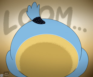 anthro ass_up big_butt bottom_heavy butt faceless_anthro faceless_character faceless_male faded_color fur huge_butt logo male monobutt multicolored_body multicolored_fur onomatopoeia pear-shaped_figure raised_tail simple_background solo sound_effects tail tail_tuft text tuft wide_hips eileensamoyed bluey_(series) bandit_heeler australian_cattle_dog canid canine canis cattledog domestic_dog herding_dog mammal pastoral_dog 2025 artist_logo artist_name hi_res
