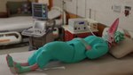 4_toes andromorph-lore anthro bed feet fur furniture hospital intersex male medical medical_instrument on_bed patient paws pink_body pink_fur scientific_instrument solo toes tongue tongue_out unconscious ventilator aureliusgvh cotton_candy_cotty canid canine fox mammal rexouium 16:9 hi_res widescreen