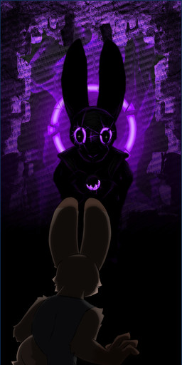 anthro backlighting bottomwear brown_body brown_fur clothed clothing dipstick_ears duo ear_markings faceless_character fur grey_clothing grey_shirt grey_tank_top grey_topwear halo jewelry light looking_at_another markings multicolored_ears pants pendant purple_eyes purple_sclera scut_tail shadow shadowed_face shirt short_tail silhouette silhouetted_body tail tank_top text topwear wall_of_text darli_buni the_whistler_(darli_buni) hare lagomorph leporid mammal rabbit digital_media_(artwork) english_text hi_res japanese_text korean_text lighting portrait portuguese_text russian_text shaded