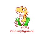 agumon anthro bandai_namco candy claws dessert digimon digimon_(species) food food_creature glitch_productions gummigoo_(tadc) gummy_(food) hi_res liliana86973943 living_candy multicolored_body multicolored_scales scales scalie simple_background standing the_amazing_digital_circus two_tone_body two_tone_scales white_background zigzag_teeth