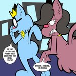 female male text pembrokewkorgi the_fuzzy_princess king_frederick queen_felicia domestic_cat felid feline felis mammal 1:1 english_text hi_res