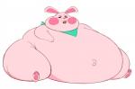 ambiguous_gender belly big_belly navel obese outie_navel overweight simple_background solo syrup white_background disney ralph_breaks_the_internet wreck-it_ralph fun_bun lagomorph leporid mammal rabbit