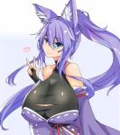 asian_clothing big_breasts blue_eyes breasts cleavage clothed clothing east_asian_clothing female fully_clothed hair heart_symbol huge_breasts inner_ear_fluff japanese_clothing kimono looking_at_viewer obi obijime purple_hair simple_background smile solo tuft white_background white_inner_ear_fluff moyashi indigo_(tylwing) animal_humanoid canid canid_humanoid canine canine_humanoid fox_humanoid humanoid mammal mammal_humanoid 2018