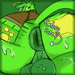 anal_wink antennae_(anatomy) anthro anus balls big_balls big_butt big_penis bodily_fluids bubble_butt butt clothed clothing collar commanding_viewer cum dialogue eyebrows fluffy genital_fluids genitals green_body green_hair hair huge_balls huge_butt huge_penis huge_thighs instruction insult insulting_viewer looking_at_viewer male musky_penis open_mouth open_smile partially_clothed penis puffy_anus silly simple_background smile smiling_at_viewer smirk smirking_at_viewer solo steam stretched_anus stretching sweat tail talking_to_viewer text thick_thighs throbbing throbbing_penis wide_hips wobbling marpypawz roblox gnarpystar_(marpypawz) alien domestic_cat felid feline felis gnarpian hybrid mammal robloxian 2025 animated english_text