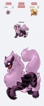 alternate_species ambiguous_gender feral fusion group pokemon_fusion solo_focus darksilvania fakemon nintendo pokemon arcanine canid canine gastly generation_1_pokemon hybrid mammal pokemon_(species) hi_res