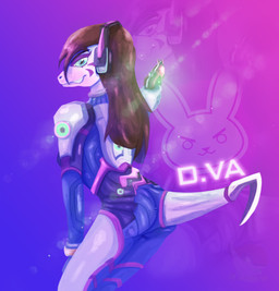 anthro armor butt clothing electronics female gloves gun handgun handwear headgear headphones headset knife logo pistol ranged_weapon slim solo weapon vandclash blizzard_entertainment overwatch d.va_(overwatch) lizard reptile scalie absurd_res hi_res