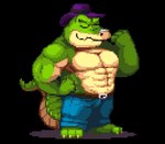 anthro barazoku biped bottomwear clothing eyes_closed hat headgear headwear humanoid_hands kemono male muscular muscular_male pants smile solo nanadragon4 brok_the_investigator cowcat_games brok_(brok_the_investigator) alligator alligatorid crocodilian reptile scalie 2024 alpha_channel