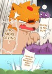 dialogue forest male plant speech_bubble text tree darrow0 nintendo pokemon kuro_(darrow) yuel ditto_(pokemon) generation_1_pokemon generation_2_pokemon pokemon_(species) quilava comic english_text hi_res