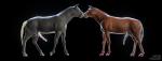 3d_(artwork) animal_genitalia animal_penis balls digital_media_(artwork) duo equid equine equine_genitalia equine_penis erection feral genitals horse kissing love male male/male mammal misterstallion model muscular penis sculpt sex