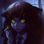 alternate_species bodily_fluids brown_hair clothing female female_humanoid green_eyes gryffindor hair hogwarts_uniform inside necktie pupils sad school_uniform slit_pupils solo tears uniform whiskers yellow_sclera kuvshinov-ilya harry_potter_(series) hermione_granger animal_humanoid cat_humanoid domestic_cat felid felid_humanoid feline feline_humanoid felis humanoid mammal mammal_humanoid 1:1 2015 bust_portrait digital_media_(artwork) portrait