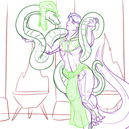 balls big_balls big_bulge big_penis bottomwear bulge claws clothing coiling detailed_bulge duo egyptian egyptian_clothing egyptian_headdress feet feral genitals huge_balls huge_bulge huge_penis hyper hyper_balls hyper_bulge hyper_genitalia hyper_penis loincloth long_tail male male/male nemes_(clothing) paws penis prince royalty servant stare tail toe_claws tongue tongue_flick wide_hips conditional_dnp samagthrav2 mythology paul_(samagthrav2) solaris_(samagthrav2) dragon human humanoid hybrid mammal mythological_creature mythological_scalie python reptile scalie snake 1:1 hi_res