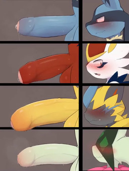 anal anal_orgasm anal_penetration anthro balls big_penis biped blue_balls blue_body blue_fur blue_penis blush bodily_fluids chart comparing comparing_penis cum cum_on_penis cum_while_penetrated cumshot ejaculation erection foreskin fur genital_fluids genitals glans green_balls green_body green_fur green_penis group hands-free humanoid_genitalia humanoid_penis implied_anal_orgasm male multicolored_body multicolored_fur offscreen_penetration orgasm penetration penis penis_chart pink_glans precum red_balls red_body red_penis side_view sweat tears throbbing throbbing_penis unretracted_foreskin white_body white_fur yellow_balls yellow_body yellow_fur yellow_penis yousan nintendo penis_lineup pokemon cinderace generation_4_pokemon generation_7_pokemon generation_8_pokemon generation_9_pokemon legendary_pokemon lucario meowscarada pokemon_(species) zeraora 2d_animation animated long_playtime motion_tweening no_sound webm