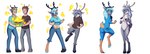 anthro antlers blue_body blue_fur blue_hair bottomwear breast_growth breasts butt clothed clothing covering covering_breasts duo fake_antlers fake_horns featureless_crotch female fur gender_transformation grey_body grey_fur grey_hair growth hair horn human_to_anthro male mtf_transformation nude pants shirt short_tail species_transformation tail topwear transformation tomek1000 deer human mammal new_world_deer reindeer hi_res