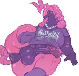 animal_genitalia animal_penis anthro anus balls big_anus big_butt butt equine_anus equine_genitalia equine_penis erection genitals looking_at_viewer male medial_ring penis presenting puffy_anus simple_background solo vein veiny_penis white_background shibuyatank nintendo pokemon generation_5_pokemon pokemon_(species) scolipede hi_res