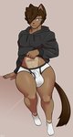 anthro balls big_balls big_bulge black_clothing black_hoodie black_topwear briefs bulge clothing drawyourfursona genitals hoodie hoodie/briefs_meme male muscular muscular_anthro muscular_male solo standing thick_thighs topwear underwear white_clothing white_underwear wide_hips rokiloki meme_clothing roki domestic_cat felid feline felis mammal hi_res meme