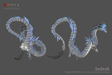 3_toes 4_fingers back_spikes black_body black_fur black_mane black_sclera black_tuft blue_claws blue_spikes claws copyright_symbol countershade_face countershade_neck countershade_scales countershade_tail countershade_torso countershading facial_spikes feet feral finger_claws fingers floating frill_(anatomy) fur glowing glowing_spikes grey_background grey_body grey_scales head_crest jaw_spikes logo long_body long_neck long_tail male male_feral mane multiple_angles open_mouth pupils quadruped red_tongue scales serpentine sharp_teeth simple_background skinny_feral skinny_male slit_pupils snout solo sparkling_spikes spikes spikes_(anatomy) symbol tail tail_frill tail_tuft tapering_tail teeth text toe_claws toes tongue tuft ventral_groove white_body white_countershading white_scales yellow_eyes im_ji_yoon dota dota_dragon's_blood mythology netflix studio_mir valve valve_corporation indrak deity dragon eastern_dragon eldwurm_(dragon's_blood) furred_dragon furred_scalie mythological_creature mythological_scalie scalie 2021 3d_(artwork) absurd_res character_name concept_art copyright_name digital_media_(artwork) english_description english_text full-length_portrait hi_res korean_description model_sheet official_art portrait