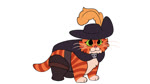 all_fours belt boots cape clothing dancing feral fluffy footwear fur fuzzy green_eyes hat headgear headwear male markings maxwell_dance music orange_body orange_fur shoes simple_background smile solo striped_body striped_markings stripes tail whiskers white_background kirbyherpaderpy dreamworks puss_in_boots_(dreamworks) maxwell_the_carryable_cat puss_in_boots_(character) domestic_cat felid feline felis mammal tabby_cat 16:9 2d_animation animated hi_res meme short_playtime sound webm widescreen