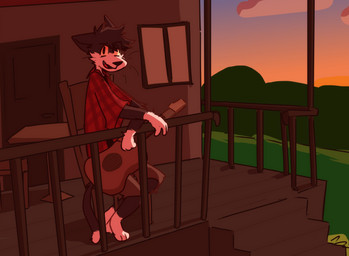 3_fingers 3_toes acoustic_guitar anthro black_body black_fur black_hair black_nose building chair clothed clothing cute_fangs detailed_background fangs feet fingers fur furniture guitar hair holding_object house male multicolored_body multicolored_fur musical_instrument on_chair outside plucked_string_instrument red_clothing sitting sitting_on_chair solo string_instrument teeth toes two_tone_body two_tone_fur whiskers white_body white_fur softfuzzymike domestic_cat felid feline felis mammal absurd_res hi_res