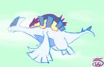 blue_background cloud flying lugia nintendo pcred566 plain_background pokémon sky typhlosion video_games
Rating: Safe
Score: 3
User: Hyper_Beam
Date: April 11, 2014
