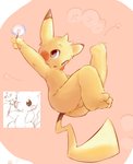 anthro anus balls butt feral_to_anthro fur genitals kemono male nude shota simple_background solo text transformation wand yellow_body yellow_fur young young_anthro 3trees nintendo pokemon generation_1_pokemon pikachu pokemon_(species) japanese_text