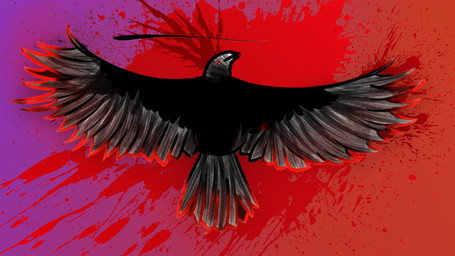 Rating: s
ID: 4303858
Date: 2023-09-20 19:24:30 -0400
Status: active
Score: 4
16:9 akiio ambiguous_gender avian bird blood blood_splatter bodily_fluids corvid corvus_(genus) death_focus digital_media_(artwork) digital_painting_(artwork) feathered_wings feathers feral gore gradient_background hi_res jixper oscine paint painting_(artwork) passerine raven simple_background solo spray_paint spread_wings widescreen wings x_marking post #4303858
