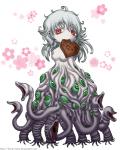 armless breasts candy chocolate cilia dessert digital_media_(artwork) dunwich_horror eldritch_abomination eyes_everywhere female food full-length_portrait grey_hair hair holidays humanoid ikura-maru japanese_text monster mouth_hold multi_eye not_furry portrait red_eyes septaped solo standing tentacle_cilia tentacle_creature tentacle_mouth tentacles text translation_request valentine's_day white_body white_hair white_skin