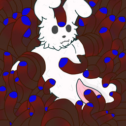 anthro bdsm bondage bound fur genitals male male/tentacle penis pink_penis restrained restrained_by_tentacles sex simple_eyes simple_face solo tapering_penis tentacle_on_penis tentacle_sex tentacles white_body white_fur ahtitg rain_world videocult survivor_(rain_world) slugcat worm_grass_(rain_world) 1:1 absurd_res digital_media_(artwork) hi_res shaded simple_shading