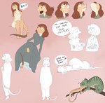 anthro barefoot big_butt branch breasts butt cleavage clothed clothing duo eating feet female feral flower male plant poncho sitting thick_thighs toes wide_hips jabberwockychamber rango_(movie) beans_(rango) rango arthropod chameleon desert_iguana iguana iguanid lizard reptile scalie hi_res