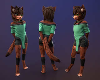 anthro brown_body male solo vilygota twix_(fluff-kevlar) felid feline mammal 5:4 hi_res