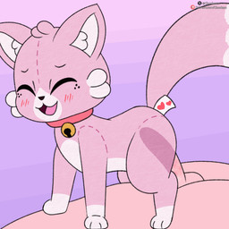 ambiguous_feral ambiguous_gender ambiguous_penetrated bestiality blush blush_lines bodily_fluids cartoon_freckles duo erection feral feral_penetrated freckled_face freckles genital_fluids genitals human_on_feral human_penetrating human_penetrating_feral interspecies male male/ambiguous male_on_feral male_penetrating male_penetrating_ambiguous nude open_mouth penetration penile penis pink_body plushie plushophilia quadruped sex simple_background tail x-ray_view cloudeon cotton_cat_(cloudeon) animate_inanimate domestic_cat felid feline felis human living_plushie mammal 1:1 2d_animation animated digital_media_(artwork) frame_by_frame hi_res
