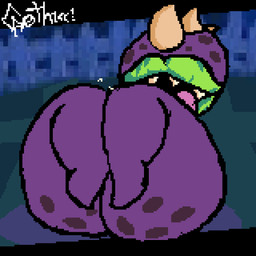 anus bodily_fluids bouncing_butt butt cum cumshot ejaculation genital_fluids genitals lips male masturbation micropenis penis plant small_penis solo tongue tongue_out g0th1cc electronic_arts plants_vs._zombies popcap_games chomper_(pvz) elemental_creature flora_fauna humanoid 1:1 2026 animated digital_media_(artwork) hi_res pixel_(artwork) pixel_animation