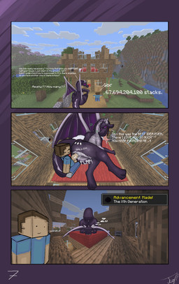 anthro anthro_penetrated balls big_breasts black_body bodily_fluids breasts clothed clothing comic_panel dialogue duo female genital_fluids genitals horn human_on_anthro human_penetrating interspecies male male/female membrane_(anatomy) nipples nude penetration penis purple_eyes sex size_difference sleeping substance_intoxication tail text vaginal vaginal_fluids vaginal_penetration vulva wings tcg_(artist) microsoft minecraft mojang mythology xbox_game_studios jean_(minecraft) steve_(minecraft) dragon ender_dragon human mammal mythological_creature mythological_scalie scalie comic digital_media_(artwork) english_text hi_res