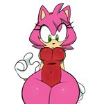 anthro big_breasts bodysuit bracelet breasts clothing countershade_torso countershading curvy_figure eyelashes female gloves green_eyes handwear huge_hips jewelry looking_down red_hairband side_boob skinsuit solo thick_thighs tight_clothing wide_hips monamania sega sonic_the_hedgehog_(series) amy_rose eulipotyphlan hedgehog mammal 1:1 absurd_res hi_res