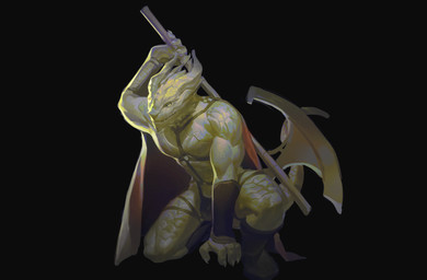 armor axe biceps big_muscles black_background boots bracers cape claws clothing deltoids footwear holding_object horn looking_at_viewer male muscular pecs raised_arm shoes simple_background solo tail teeth triceps underwear weapon arik_(artist) baldur's_gate bioware dungeons_and_dragons electronic_arts hasbro wizards_of_the_coast dragonborn_(dnd) humanoid scalie absurd_res hi_res