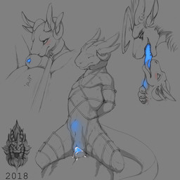 abdominal_bulge andromorph andromorph/male andromorph_penetrated animal_genitalia anthro ball_sniffing balls bdsm blue_penis blue_tongue blush bodily_fluids claws crotch_sniffing cum cum_in_vagina cum_inside deep_throat dominant dominant_male duo extreme_french_kiss eyes_closed faceless_character faceless_male french_kissing genital_fluids genitals glowing glowing_genitalia glowing_penis glowing_tongue horn internal_glow_(penetration) intersex intersex/male intersex_penetrated kissing leaking_cum leash leash_pull long_tongue male male_penetrating male_penetrating_andromorph male_penetrating_intersex multi_ear open_mouth oral oral_penetration penetration penis penis_tip questionable_consent sex sheath sniffing submissive submissive_andromorph submissive_intersex tail tongue tongue_out vaginal vaginal_penetration kazzyboii mythology cuzi kazzy dragon mythological_creature mythological_scalie scalie 1:1 2018 digital_media_(artwork) hi_res monochrome multiple_scenes sketch spot_color